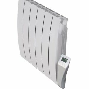 Radiateur électrique à inertie fluide Galbe Verno - Blanc - 900W
