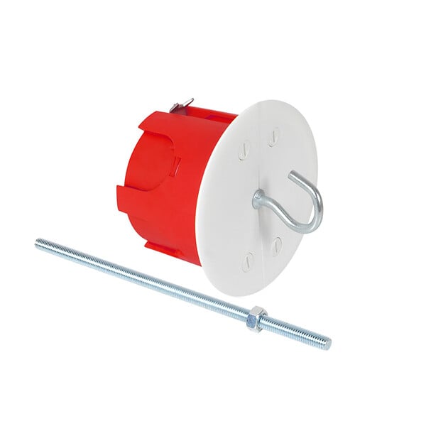 Boite point de centre cloison sèche diamètre 67mm tige filetée