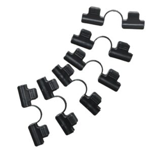 Double clip de fixation pour bache de serre tunnel