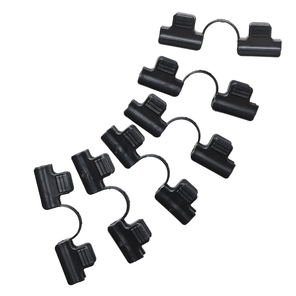Double clip de fixation pour bache de serre tunnel