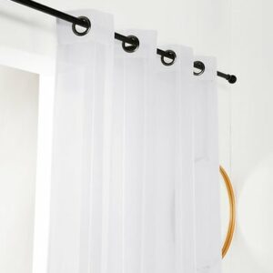 Voilage fantaisie - Jacquard blanc - 140x240cm