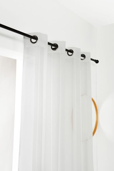 Voilage fantaisie - Jacquard ecru - 140x240cm