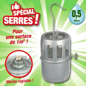 Appareil de chauffage à la paraffine antigel pour serre Inf 1m carré