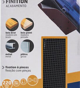 Patin maille rectangulaire 93x230mm grain 220