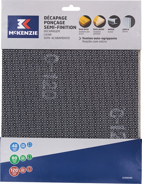 Feuilles maille auto agrippantes assorties - 230X280mm