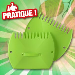 Ramasse-feuilles et débris de jardin en plastique