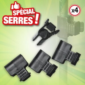 Clip de fixation pour attacher film sur tuteur