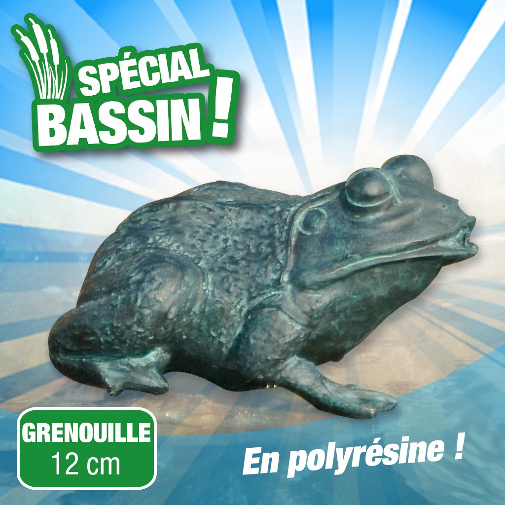 Gargouille Grenouille - Ø9-13 mm - H12 cm