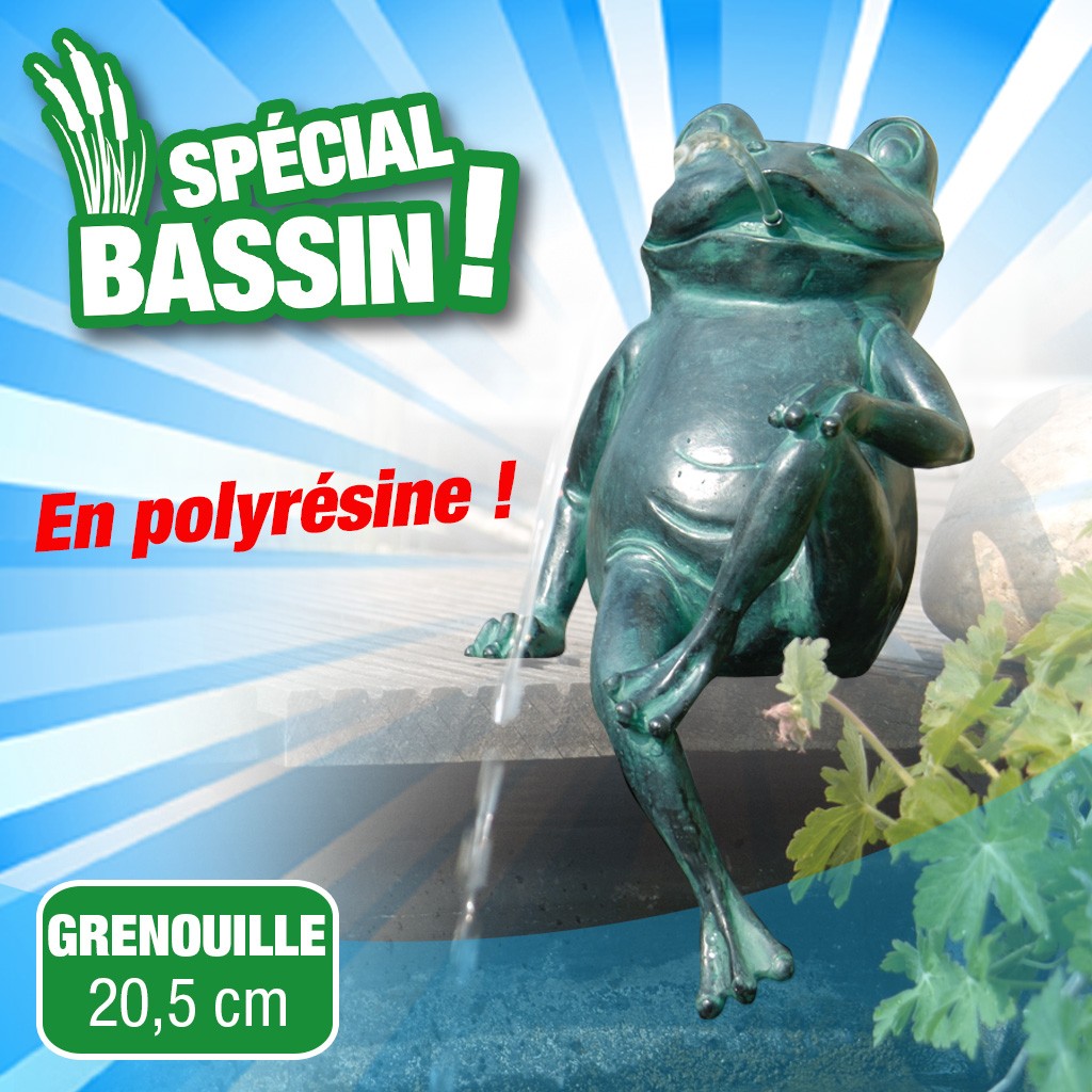 Gargouille Grenouille (1) - Ø9-13 mm - H20,5 cm