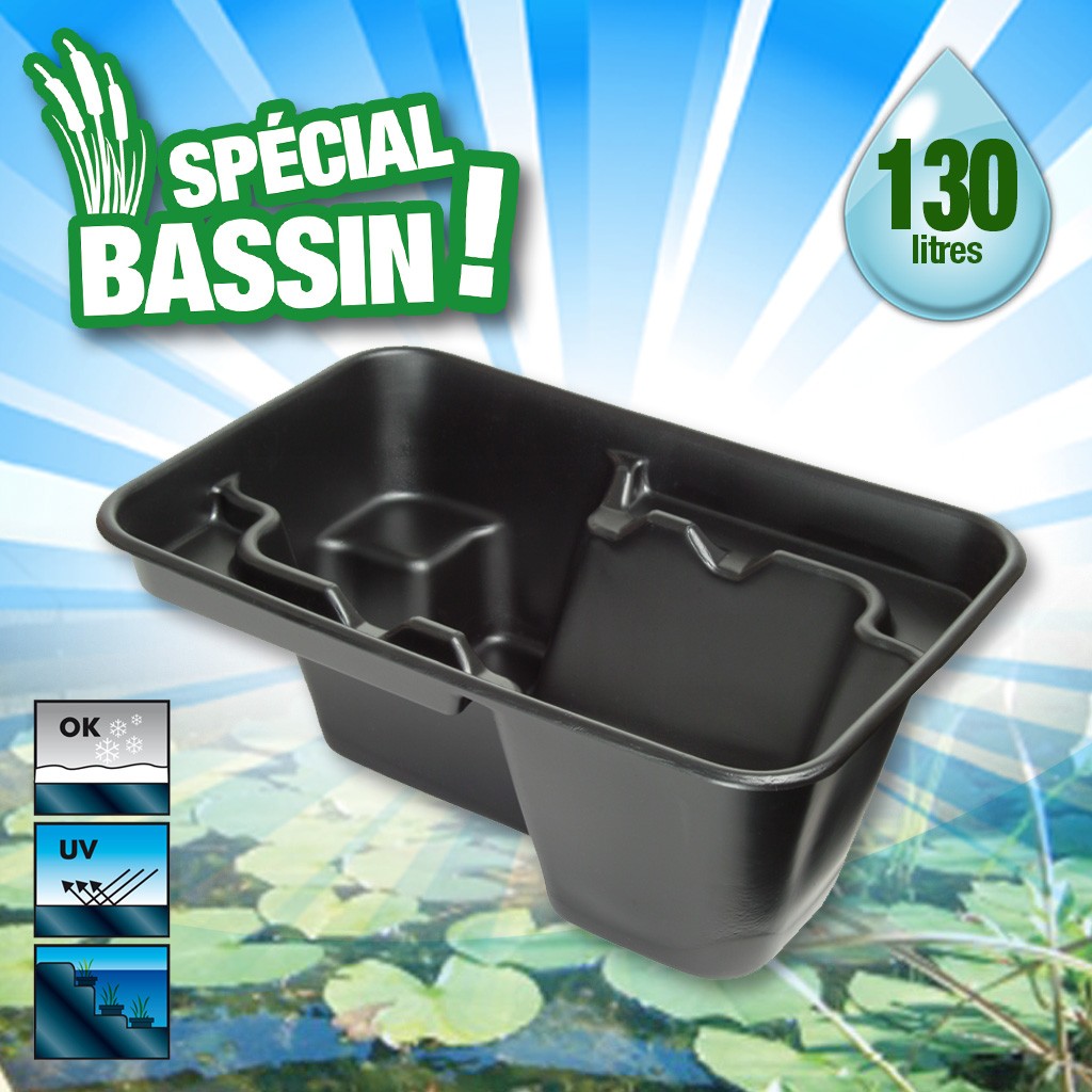 JUPITER - bassin préformé, surface 0,94 m², profondeur max 45 cm