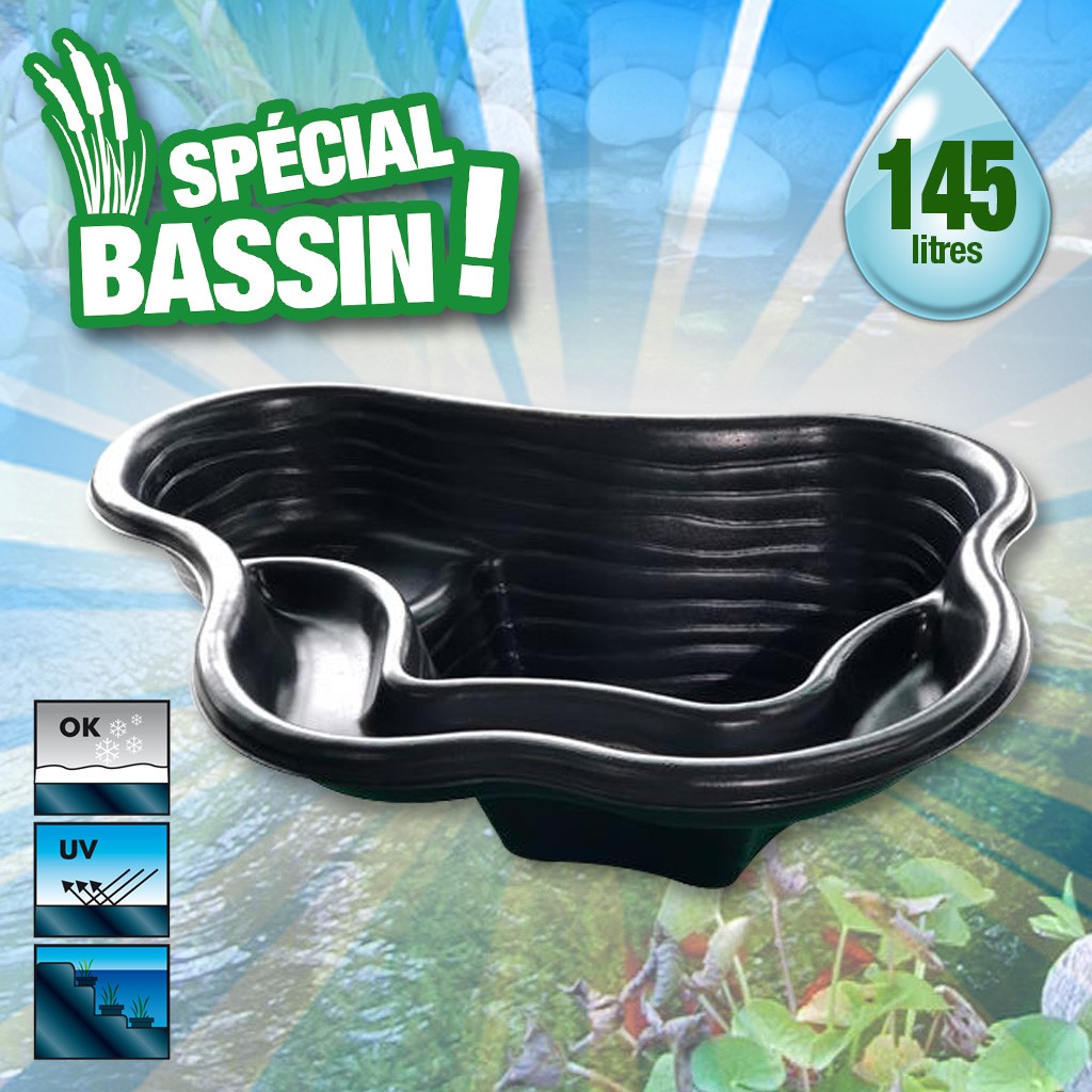 CALMUS SI - bassin préformé, surface 0,85 m², profondeur max 40 cm