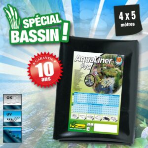 AQUALINER - bâche pour bassin - PVC, préemballé, 4 x 5 m