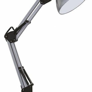 Lampe bureau metal argent