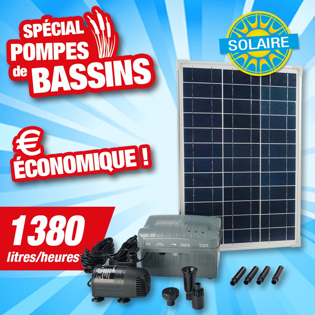 Pompe de bassin solaire SOLARMAX 1000