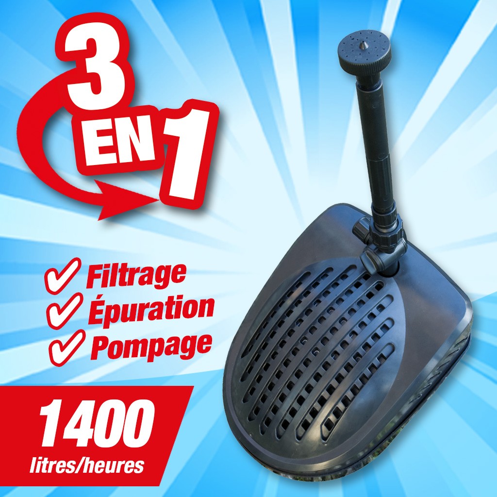 POWERCLEAR 9000 - combine filtrage, épuration et pompage