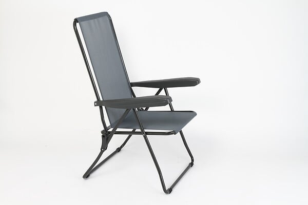 Fauteuil Lux - Epoxy et textilène - Gris