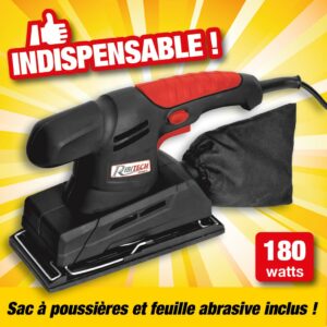 ponceuse vibrante rectangulair 180w plateau 90x187mm