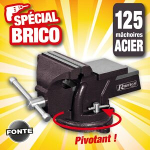 etau fonte 125 machoires acier