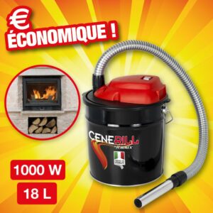 aspirateur cendres "cenerill" electrique 18l 1000w