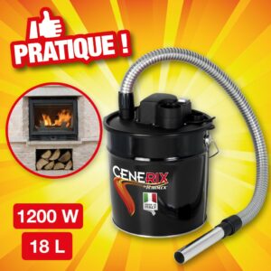 aspirateur cendres "cenerix" electrique 18l 1200w