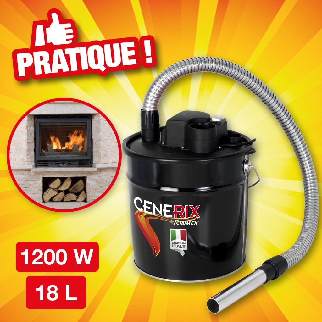 aspirateur cendres "cenerix" electrique 18l 1200w