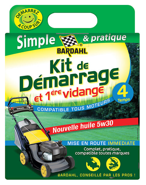 Kit de démarrage tondeuse 4 temps - 1ère vidange