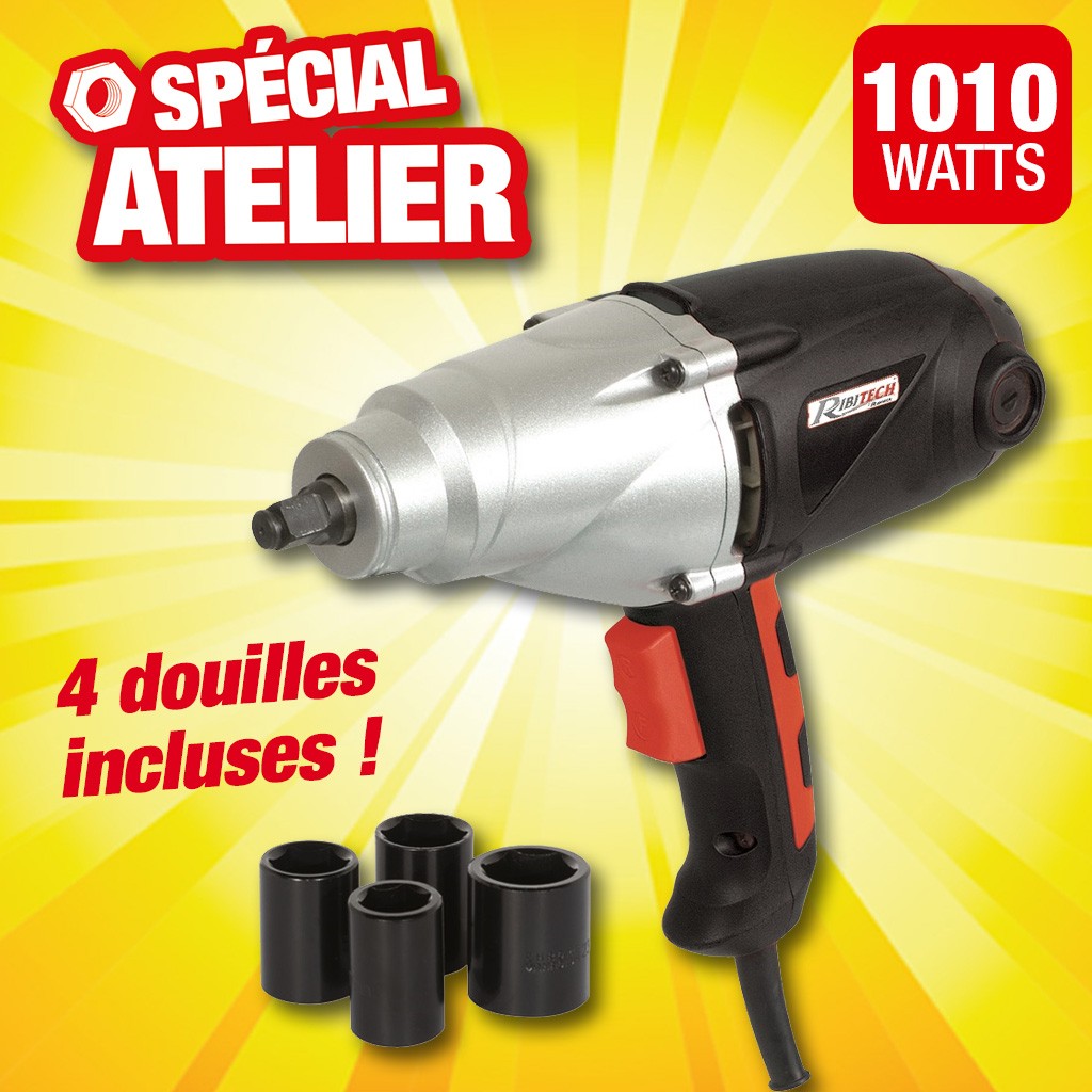 cle a chocs electrique 1010w mandrin carre 1/2"
