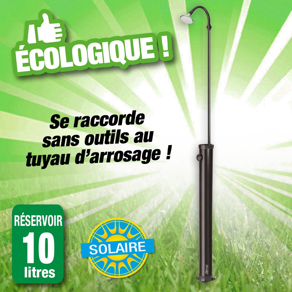 douche de jardin solaire 10l