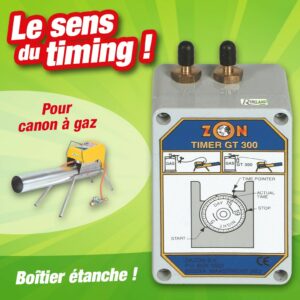 interrupteur horaire a quartz pour canon a gaz