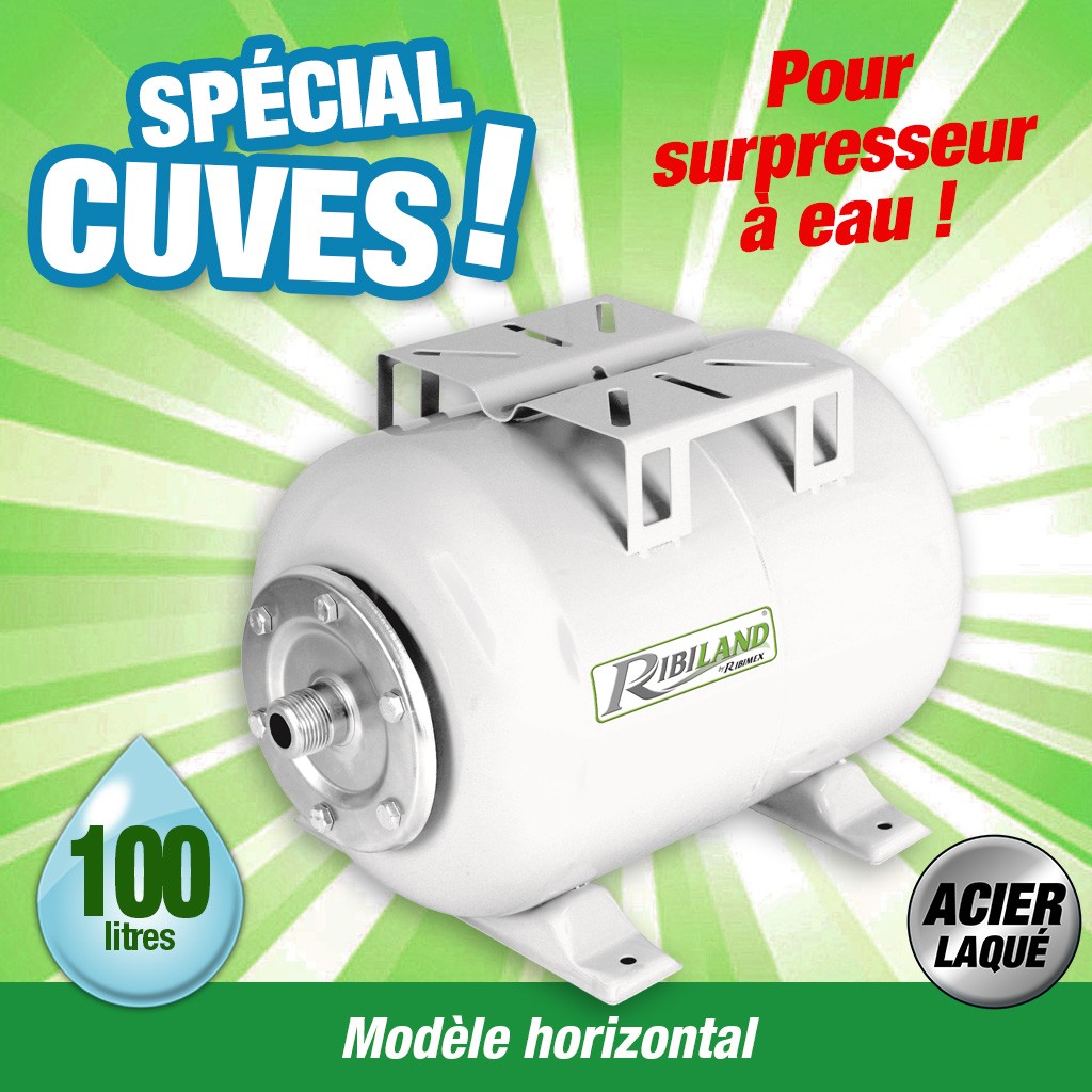 cuve horizontale 100l pour surpresseur