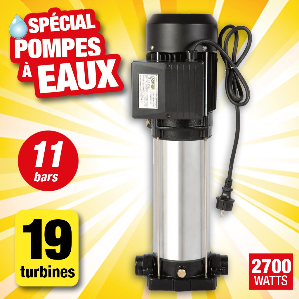 pompe surface multicellul 10 turbines verticale