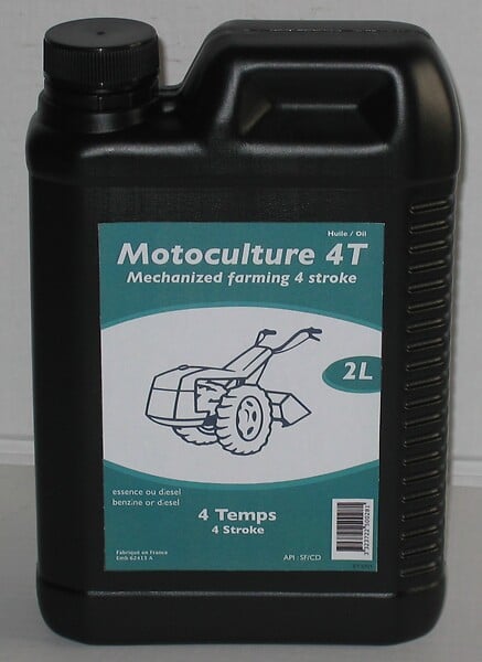 Huile 4 Temps Motoculture 2 Litres – Lubrifiant Moteur pour Tondeuse, Motoculteur, Tracteur Tondeuse – Anti-Corrosion