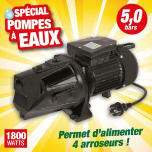 pompe de surface 1800w corps long