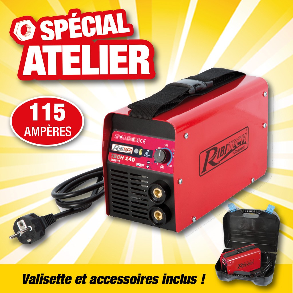 Poste à souder - 115 amperes - Kit complet en mallette
