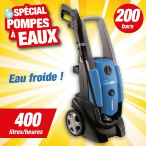Nettoyeur haute pression 140 bar 400 litres/heure pour voiture, vélo, terrasse, jardin