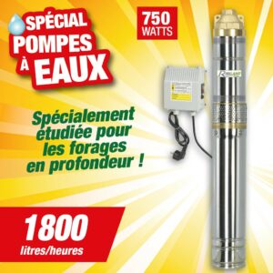pompe grd profondeur 150m 750w a vis