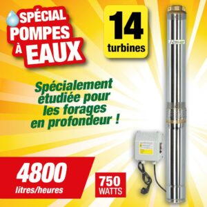 pompe grde profondeur 95m 750w multicellulaire