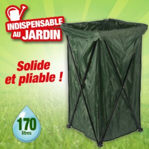 Poubelle de jardin 45x45x88cm
