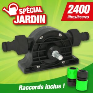 Minipompe pour perceuse en PP Diam 8mm