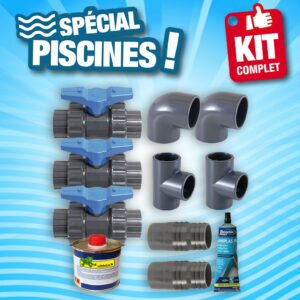 Kit BY-PASS Heatermax INVERTER - tuyauterie Ø38 et Ø50 mm