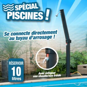 Douche Solaris XTRA - colonne ABS démontable en 2 parties
