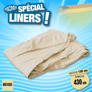 Liner 75/100ème Gris 430 x H 120cm