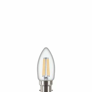 Ampoule LED B22 Flamme - Filament - Blanc chaud - 2700K - 40W