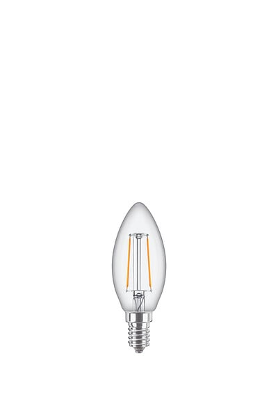 Ampoule LED E14 Flamme - Filament - Blanc froid - 2700K - 40W