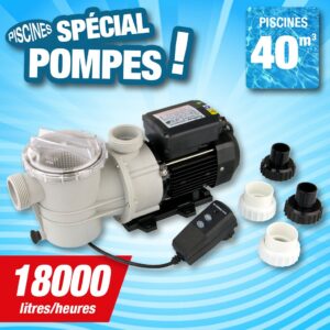 Pompe Poolmax TP120 - 0-90 kw - 1-20 HP - Qmax 18.000 l/h