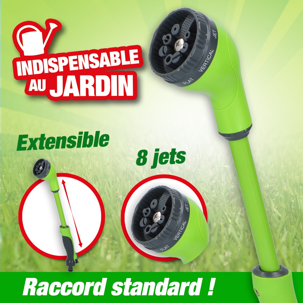 Lance d'arrosage ajustable 38x6,5x10cm