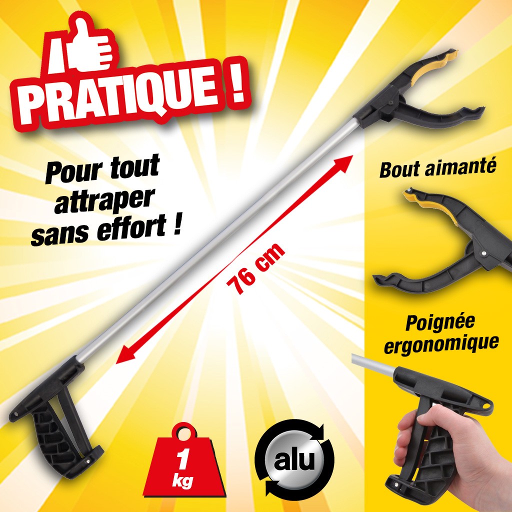 Pince 76cm en aluminium Kinzo