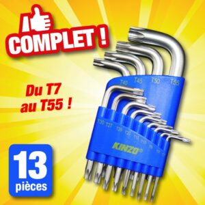 Jeu de clés Allen Torx 13pcs