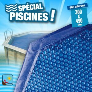 Bâche à bulles pour piscine - existe en 14 formats différents