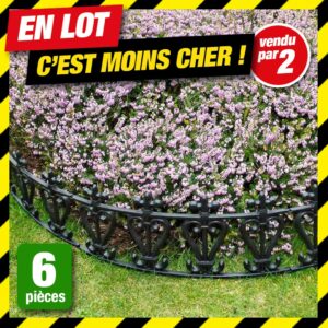 Offre en lot : 2 Lots de 6 barrieres jardin